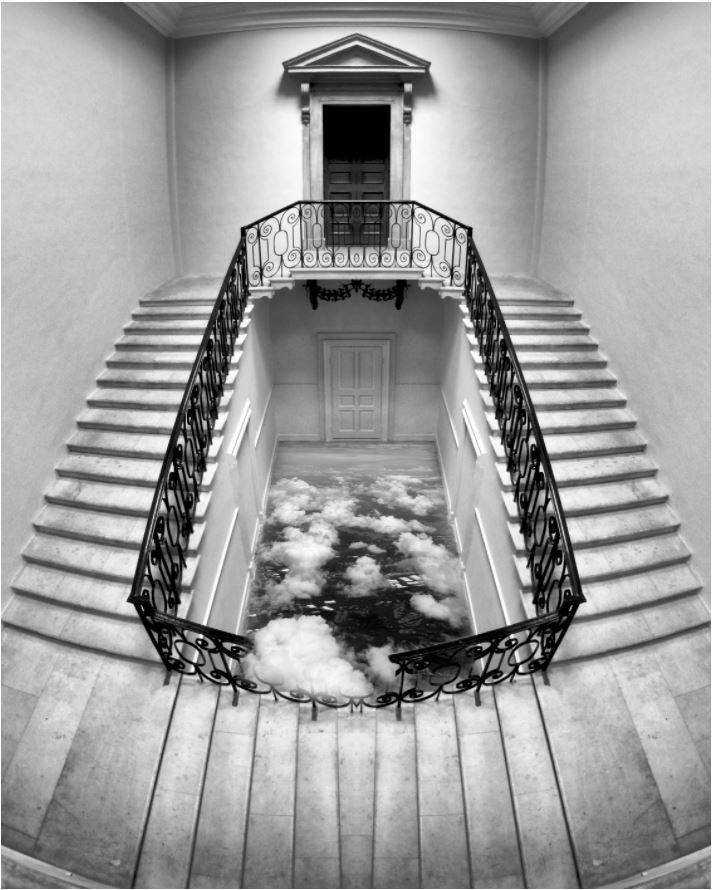 surreal photo of staircase